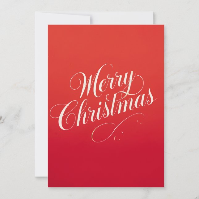 Happy New Year Merry Christmas Holiday Season Karte (Vorderseite)