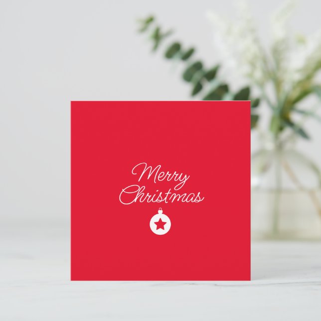 Happy New Year Merry Christmas Holiday Season Karte (Stehend Vorderseite)