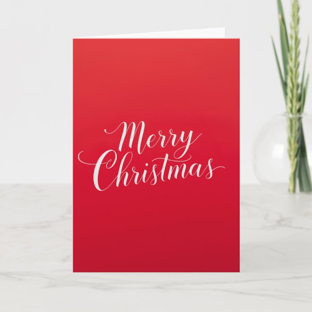 Happy New Year Merry Christmas Holiday Season Karte (Vorderseite)