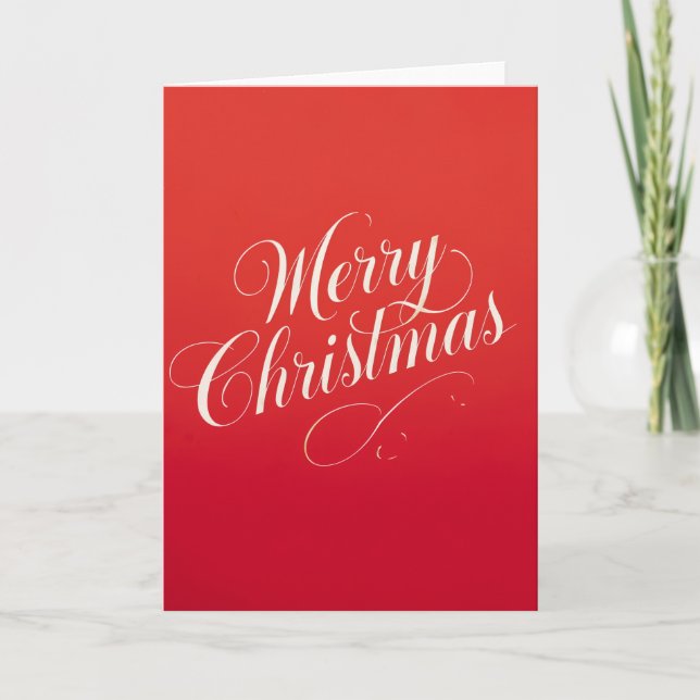 Happy New Year Merry Christmas Holiday Season Karte (Vorderseite)