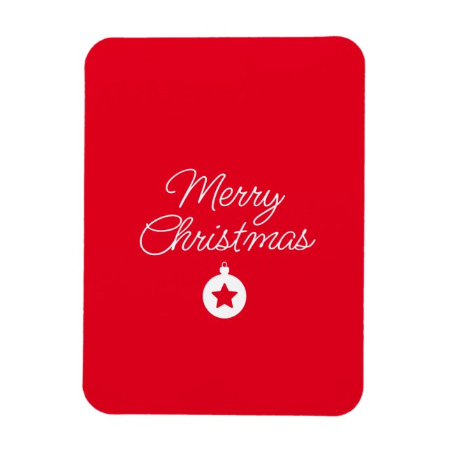 Happy New Year Merry Christmas Holiday Season Magnet (Vertikal)