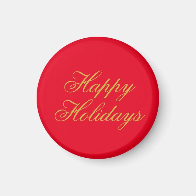 Happy New Year Merry Christmas Holiday Season Magnet (Vorne)