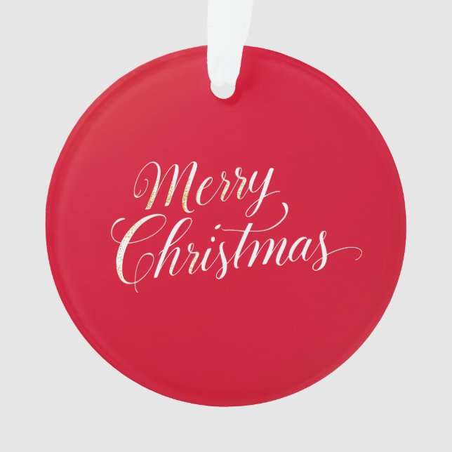 Happy New Year Merry Christmas Holiday Season Ornament (Vorderseite)