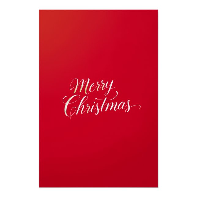 Happy New Year Merry Christmas Holiday Season Poster (Vorderseite)