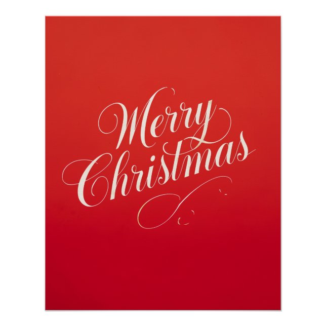 Happy New Year Merry Christmas Holiday Season Poster (Vorderseite)