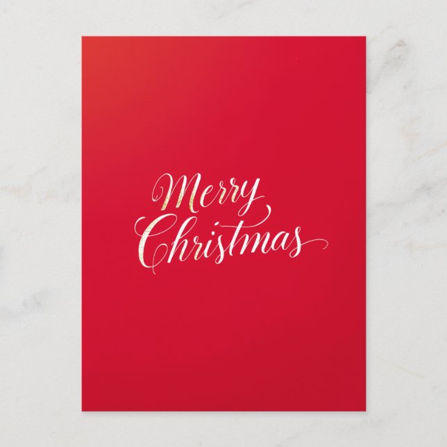 Happy New Year Merry Christmas Holiday Season Postkarte (Vorderseite)