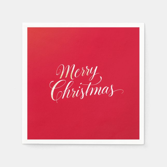 Happy New Year Merry Christmas Holiday Season Serviette (Vorderseite)