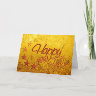 Happy New Year mit Starlight Feiertagskarte