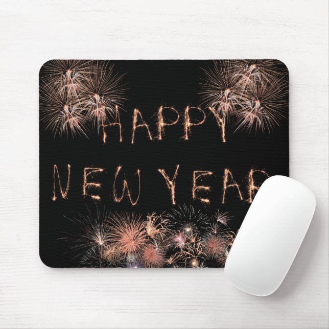 Happy New Year Mousepad (Mit Mouse)