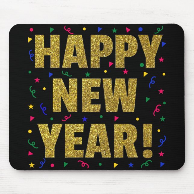 Happy New Year Mousepad (Vorne)
