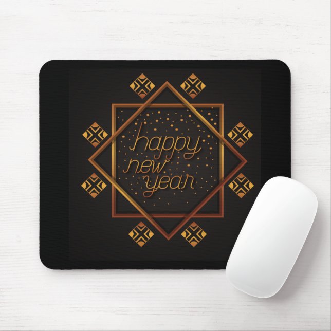 Happy New Year Mousepad (Mit Mouse)