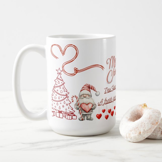 Happy New Year Mug – Premium Celebration Design (Avec donut)