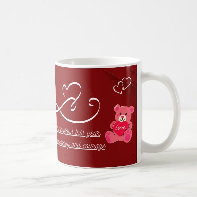 Happy New Year Mug – Premium Celebration Design Kaffeetasse (Rechts)