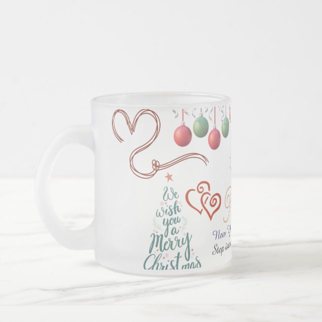 Happy New Year Mug – Premium Celebration design Mattglastasse (Links)