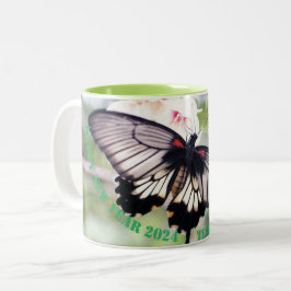 Happy New Year Mugs 2024 Zweifarbige Tasse
