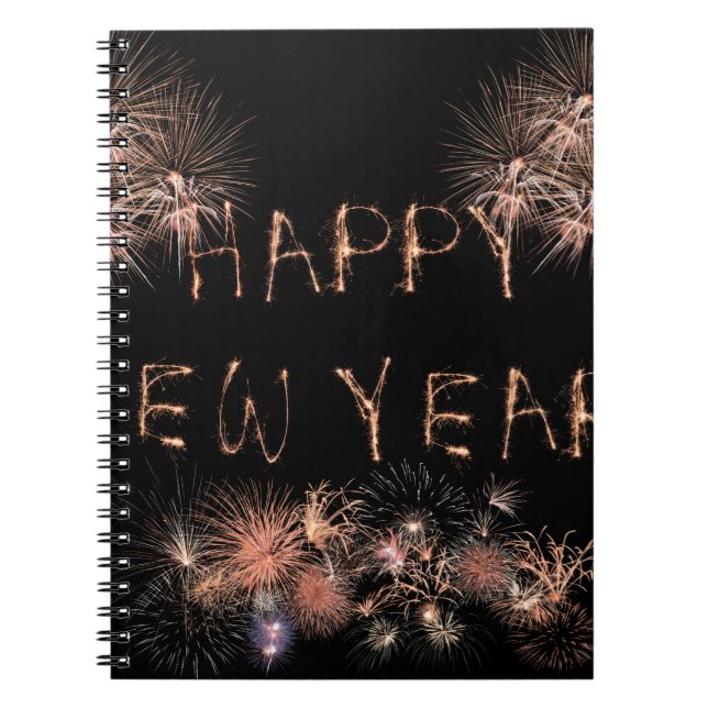 Happy New Year Notizblock (Vorderseite)