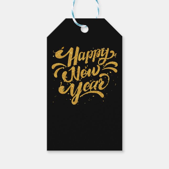 Happy New Year NYE Party - Funny Silvester Geschenkanhänger (Vorderseite)