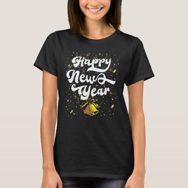 Happy New Year NYE Party   New Years Eve confetti T-Shirt (Vorderseite)