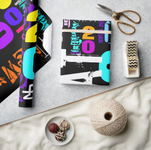 Happy New Year of the Rat Wrapping P Geschenkpapier