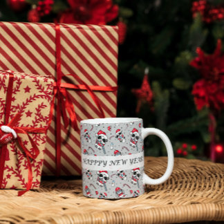 Happy new year panda pattern Tasse