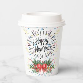 Happy new year pappbecher