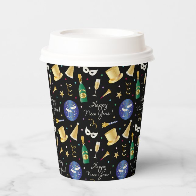 Happy New Year Pappbecher (Vorderseite)