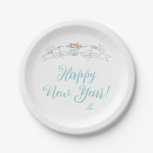 Happy New Year Pappteller