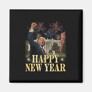 Happy New Year Party 2025 Trump 2024 Nehmen Amerik Magnet
