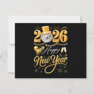 Happy New Year Party 2026 Funny Balloon Family Mat