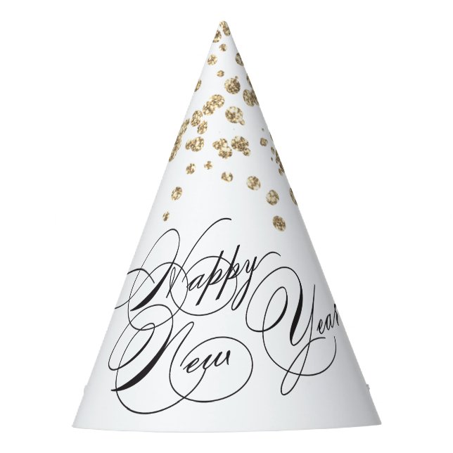 Happy New Year Party Hat Partyhütchen (Vorderseite)