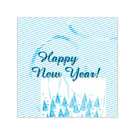 Happy New Year  Permastempel
