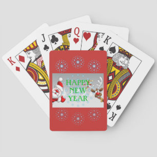 Happy New Year Playing Cards Spielkarten