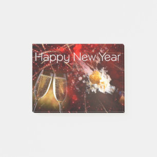 Happy-New-Year- Post-it Klebezettel