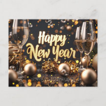 Happy New Year Postcard