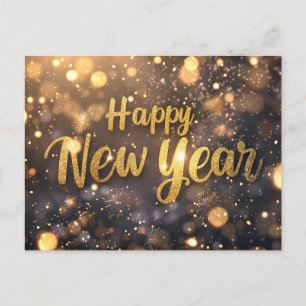 Happy New Year Postcard Feiertagspostkarte