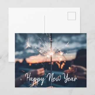 Happy New Year Postcard Feiertagspostkarte