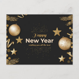Happy New Year Postcard Postkarte