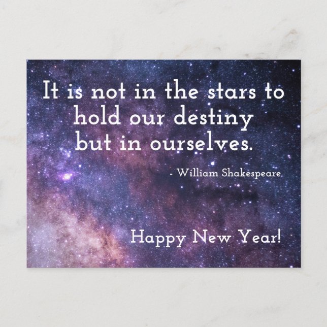 Happy New Year Postcard Postkarte (Vorderseite)