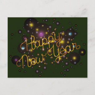 Happy New Year Postkarte