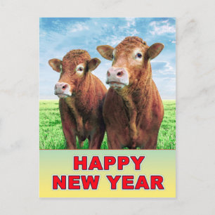 Happy New Year Postkarte