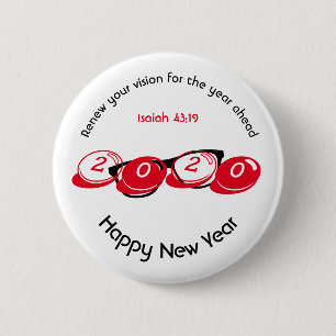 Happy New Year RENEW VISION 2020 Stilvoll Button