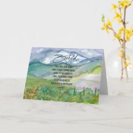 Happy New Year Scripture Isaiah Bible Verse Karte