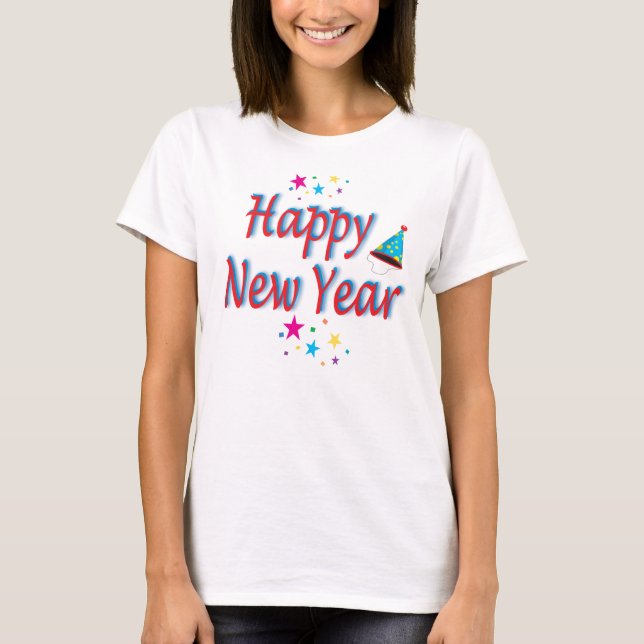 Happy New Year Seasons Festive Beswt New Value Fab T-Shirt (Vorderseite)