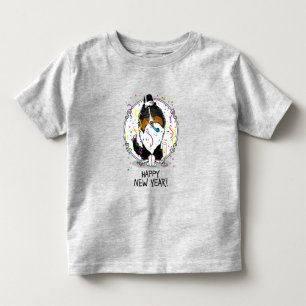 Happy New Year Shetland Sheepdog (Trikolon) Niedli Kleinkind T-shirt