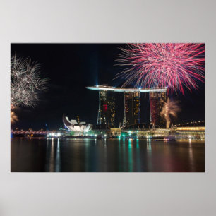 Happy New Year Singapur Poster