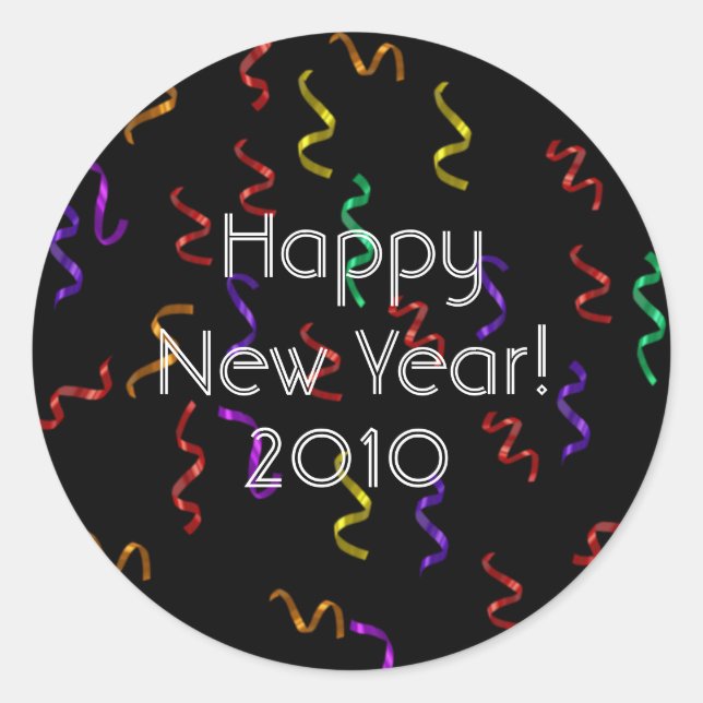 Happy New Year Stickers (Vorderseite)