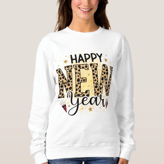 Happy New Year Sweatshirt (Vorderseite)