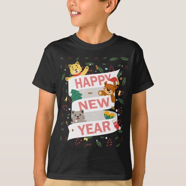 Happy new year T-Shirt (Vorderseite)