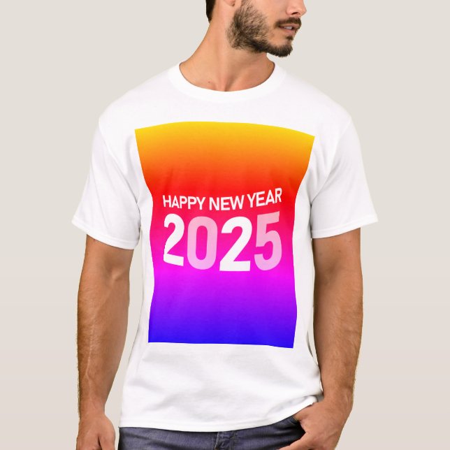 Happy new year t.Shirt design T-Shirt (Vorderseite)