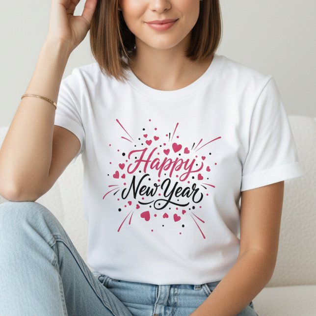 Happy New Year T-Shirt – Elegant Modern Festive (Créateur téléchargé)